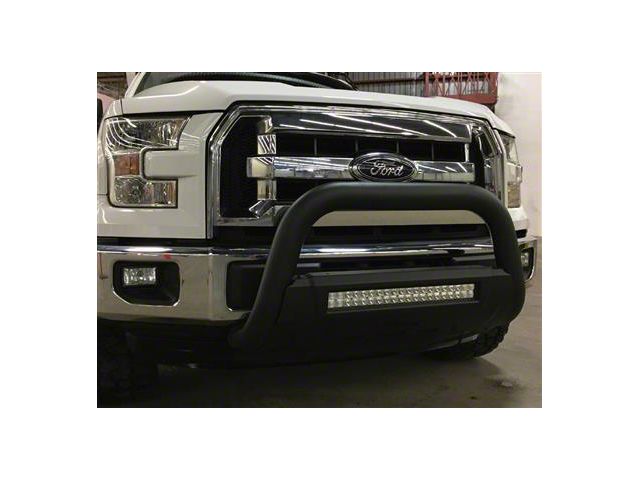 3.50-Inch Bull Bar with 20-Inch LED Light Bar; Black (11-19 Sierra 3500 HD)