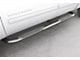 4-Inch Oval Bent Nerf Side Step Bars; Polished Stainless (20-24 Sierra 3500 HD Double Cab)