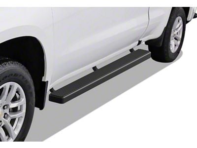 5-Inch iStep Running Boards; Black (20-25 Sierra 3500 HD Double Cab)