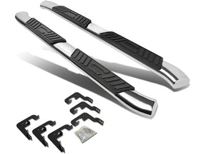 5-Inch Nerf Side Step Bars; Black (07-14 Sierra 3500 HD Extended Cab)