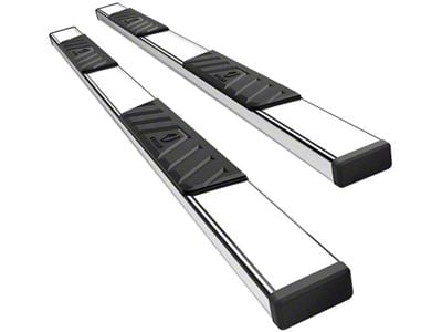 5-Inch Riser Side Step Bars; Stainless Steel (20-25 Sierra 3500 HD Double Cab)