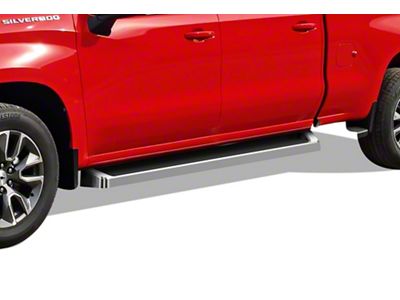 6-Inch iRunning Boards; Polished (20-24 Sierra 3500 HD Double Cab)