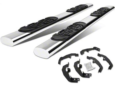 6-Inch Running Boards; Stainless Steel (20-24 Sierra 3500 HD Double Cab)