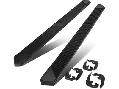 6.25-Inch Running Boards; Black (20-25 Sierra 3500 HD Double Cab)