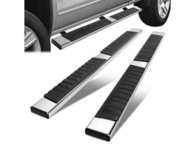 6.75-Inch Running Boards; Polished (20-25 Sierra 3500 HD Double Cab)