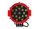 7-Inch Red Round LED Light Kit; Spot/Flood Combo Beam (Universal; Some Adaptation May Be Required)