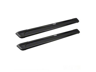 93-Inch Sure-Grip Running Boards; Black Aluminum (01-06 Sierra 3500 HD Crew Cab)