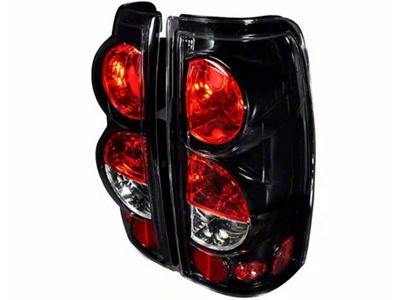 Altezza Tail Lights; Glossy Black Housing; Clear Lens (01-02 Sierra 3500 HD)