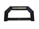 Armour LED Bull Bar; Matte Black (20-24 Sierra 3500 HD)