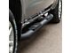 Big Step 4-Inch Round Side Step Bars; Textured Black (07-19 Sierra 3500 HD Extended/Double Cab)