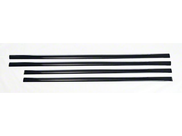 Chrome Delete Body Side Moldings; Gloss Black (15-24 Sierra 3500 HD)