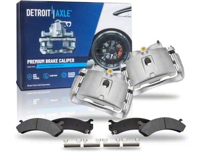 Brake Calipers with Ceramic Brake Pads; Front (07-10 Sierra 3500 HD SRW)