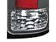 C-Bar LED Tail Lights; Matte Black Housing; Clear Lens (07-14 Sierra 3500 HD SRW)