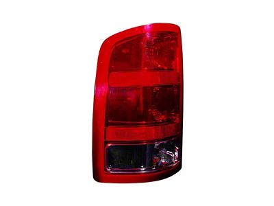 CAPA Replacement Tail Light; Driver Side (07-10 Sierra 3500 HD SRW)