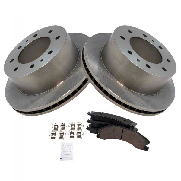 Sierra 3500 Ceramic 8 Lug Brake Rotor And Pad Kit Rear 11 19 Sierra 3500 Hd Free Shipping 6142