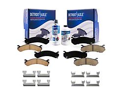 Ceramic Brake Pads; Front and Rear (07-10 Sierra 3500 HD SRW)