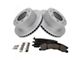 Ceramic Performance 8-Lug Brake Rotor and Pad Kit; Rear (11-19 Sierra 3500 HD SRW)