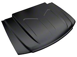 Cowl Induction Style Hood; Unpainted (07-10 Sierra 3500 HD)