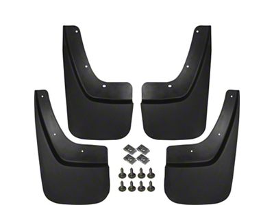 Custom Fit Mud Flaps; Front and Rear (15-19 Sierra 3500 HD)