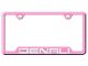 Denali Laser Etched Cut-Out License Plate Frame; Pink (Universal; Some Adaptation May Be Required)