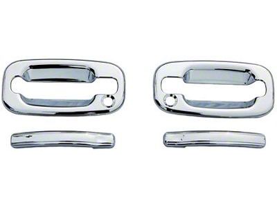 Door Handle Covers; Chrome (07-14 Sierra 3500 HD Regular Cab)