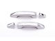 Door Handle Covers with Passenger Keyhole; Chrome (15-19 Sierra 3500 HD Regular Cab)