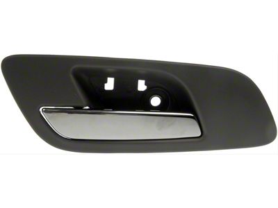 Interior Door Handle; Front Left; Plastic; Titanium and Chrome; Without Heated Seats and Memory (07-14 Sierra 3500 HD)