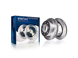 Drilled and Slotted 8-Lug Rotors; Front Pair (07-10 Sierra 3500 HD SRW)