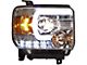 DRL Projector Headlights; Chrome Housing; Clear Lens (2015 Sierra 3500 HD)