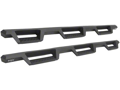Westin HDX Drop Wheel-to-Wheel Nerf Side Step Bars; Textured Black (15-19 Sierra 3500 HD Double Cab DRW w/ 8-Foot Long Box)