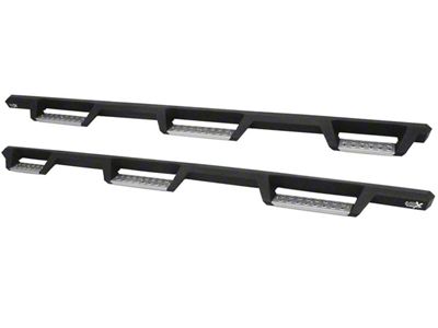 Westin HDX Stainless Wheel-to-Wheel Drop Nerf Side Step Bars; Textured Black (15-19 Sierra 3500 HD Double Cab DRW w/ 8-Foot Long Box)