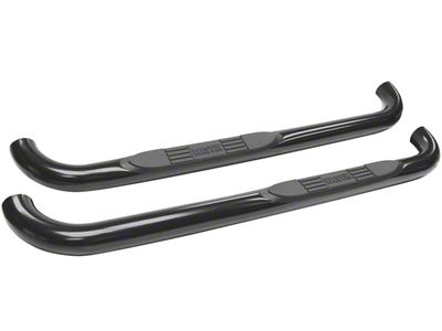 E-Series 3-Inch Nerf Side Step Bars; Black (15-19 Sierra 3500 HD Regular Cab)
