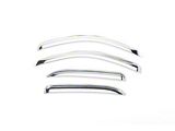 Putco Element Chrome Window Visors; Front and Rear (15-19 Sierra 3500 HD Double Cab)