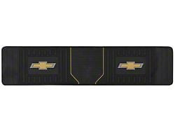 Elite Series Rear Floor Mat with Gold Bowtie Logo; Black (Universal; Some Adaptation May Be Required)