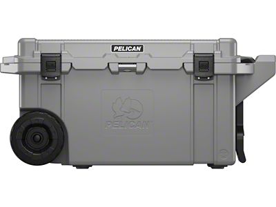 Elite Wheeled Cooler; 80-Quart; Dark Gray