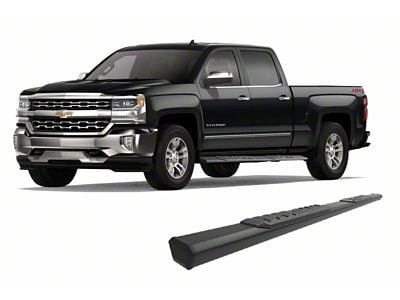 Epic Aluminum Running Boards; Black (07-19 Sierra 3500 HD Crew Cab)