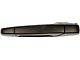 Exterior Door Handle; Rear Left; Smooth Black; Paint to Match; Without Chrome Lever (07-14 Sierra 3500 HD Crew Cab)
