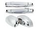 Exterior Door Handles and Mirror Cap Trim Kit; Chrome (07-14 Sierra 3500 HD)