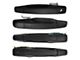 Exterior Door Handles; Front and Rear; Textured Black (07-14 Sierra 3500 HD)