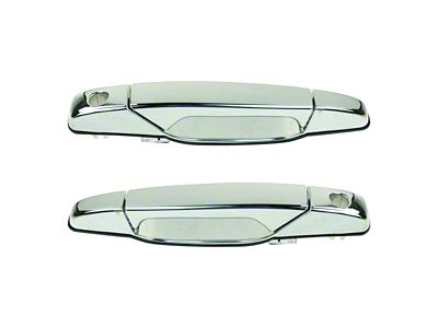 Exterior Door Handles; Front; Chrome (07-13 Sierra 3500 HD)