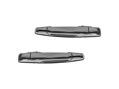 Exterior Door Handles; Rear; Chrome (07-14 Sierra 3500 HD Crew Cab)