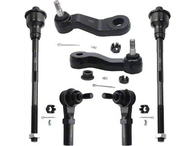 Front Tie Rods with 3-Groove Pitman Arm and Idler Arm (07-10 Sierra 3500 HD w/o Frame Bracket & Rack & Pinion Steering)