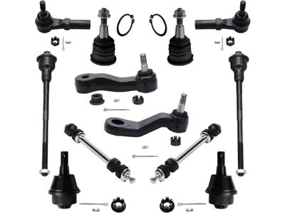 Front Tie Rods with Ball Joints, Sway Bar Links, Idler and 3-Groove Pitman Arms (07-10 Sierra 3500 HD w/o Rack and Pinion Steering)