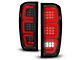 Full LED Tail Lights with Sequential Turn Signal; Black Housing; Clear Lens (20-23 Sierra 3500 HD w/ Factory Halogen Tail Lights)