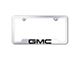 GMC License Plate Frame; Chrome (Universal; Some Adaptation May Be Required)