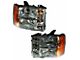 Halogen Headlights; Chrome Housing; Clear Lens (07-14 Sierra 3500 HD)