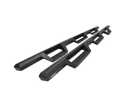 Westin HDX Drop Wheel-to-Wheel Nerf Side Step Bars; Textured Black (20-24 Sierra 3500 HD Double Cab w/ 8-Foot Long Box)
