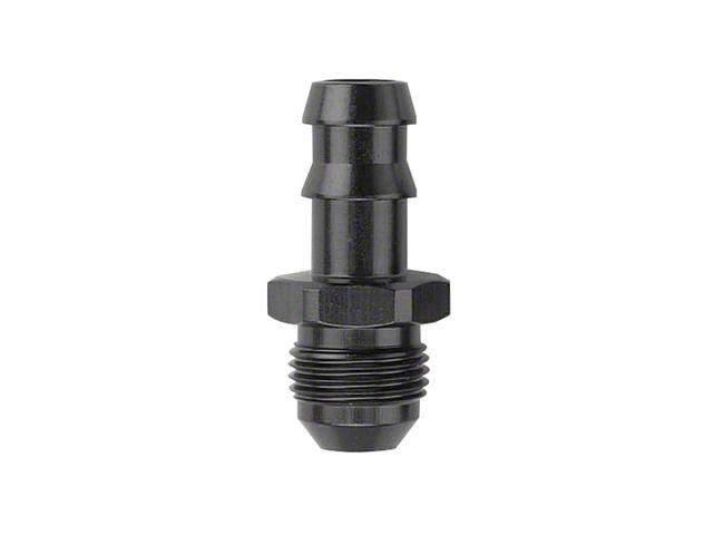 Hose Barb to AN Adapter; -6AN Male x 3/8-Inch; Black