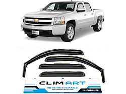 in-Channel Window Deflectors (07-14 Sierra 3500 HD Crew Cab)