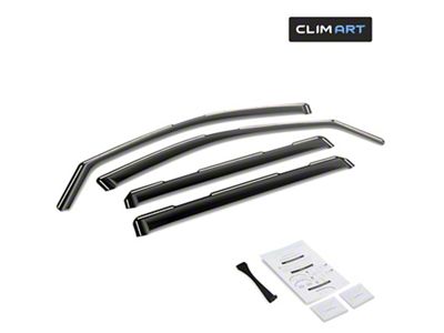 in-Channel Window Deflectors (20-25 Sierra 3500 HD Crew Cab)